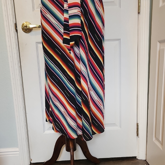Colorful Striped Midi Dress - Picture 2 of 16